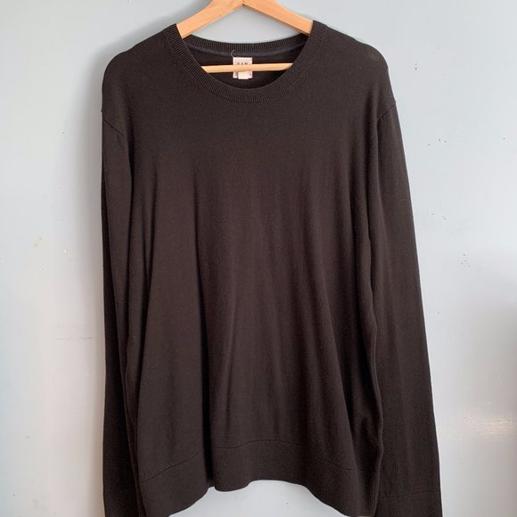 Black Cotton Sweater - Picture 1 of 3